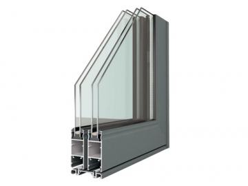 Aluminiowe szklane drzwi przesuwne, GDM80