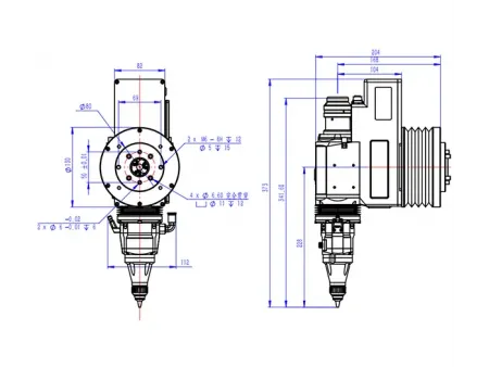 Zrobotyzowana laserowa głowica tnąca 3D 3 kW