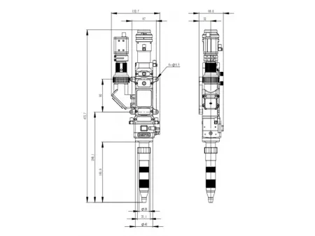 3kW Głowica do spawania laserowego fiber
