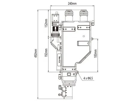 Hybrydowa laserowa głowica spawalnicza dwufalowa 8 kW