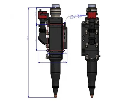 Laserowa głowica spawalnicza z monitorowaniem temperatury 15 kW