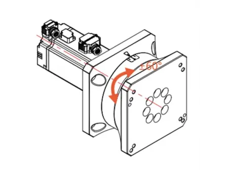 Oś obrotowa do laserowej głowicy do cięcia rur